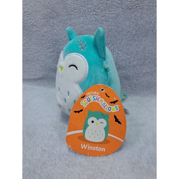 Squishmallows Winston The Owl 5" Plush Stitches Winking Halloween 2023 - Picture 5 of 8